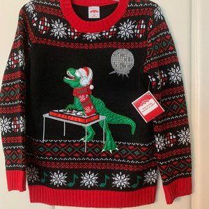 Boys Dinosaur Christmas Sweater – Size 8 (M)